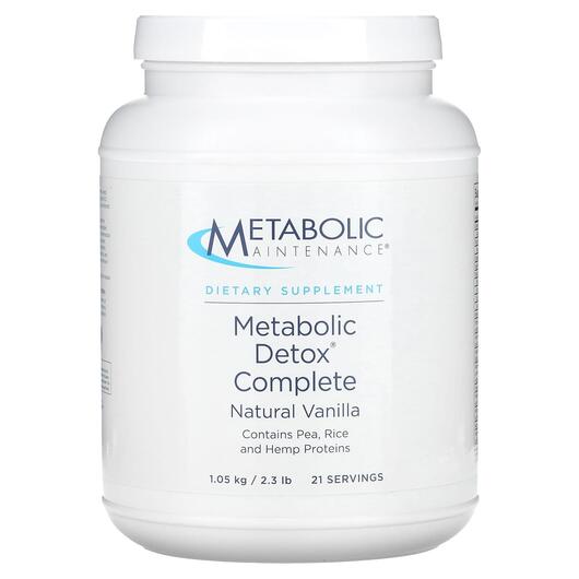 Основное фото товара Metabolic Detox Complete Natural Vanilla, Детокс и очистка, 1.05 