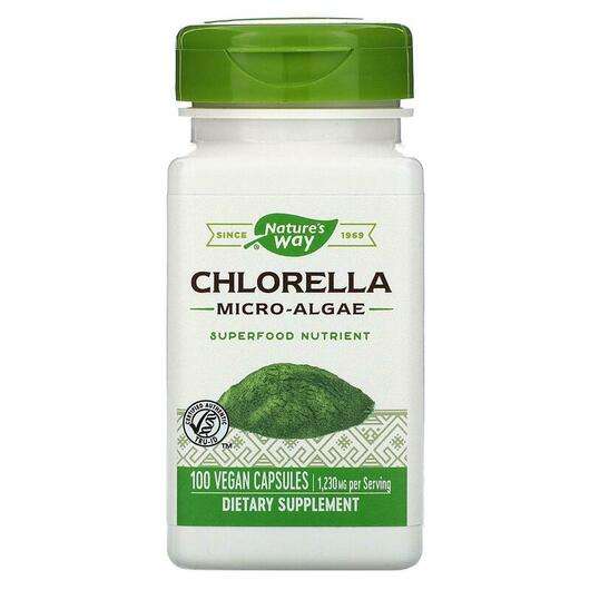 Основне фото товара Nature's Way, Chlorella Micro-Algae, Хлорела 410 мг Водорості,...