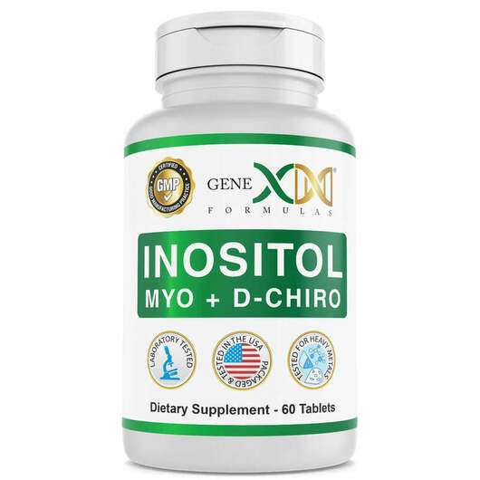 Основное фото товара Genex Formulas, Мио-инозитол, Myo-Inositol 2000 mg D-Chiro Ino...