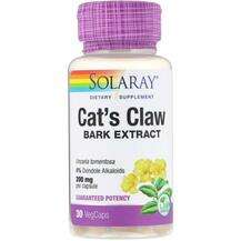 Solaray, Cat's Claw 200 mg, Котячий Кіготь 200 мг, 30 капсул