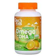 Doctor's Best, Omega + DHA Kids Gummies Citrus, 90 Gelatin-Fre...
