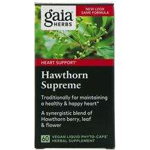 Gaia Herbs, Hawthorn Supreme, Глід, 60 капсул