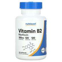 Nutricost, Vitamin B2 Riboflavin 100 mg, Вітамін В2 Рибофлавін...