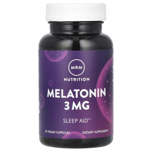 Основне фото товара MRM, Nutrition Melatonin 3 mg, Мелатонін, 60 капсул