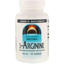 Source Naturals, L-Arginine Free Form 500 mg, 100 Capsules