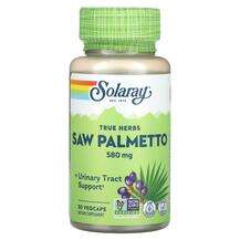 Solaray, True Herbs Saw Palmetto 580 mg, Сав Пальметто, 50 капсул