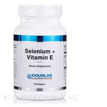 Douglas Laboratories, Selenium + Vitamin E, Вітамін E Токоферо...