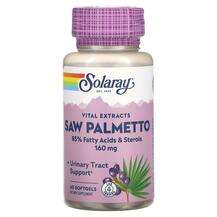 Solaray, Vital Extracts Saw Palmetto 160 mg, Сав Пальметто, 60...