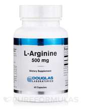 Douglas Laboratories, L-Аргинин, L-Arginine 500 mg, 60 капсул