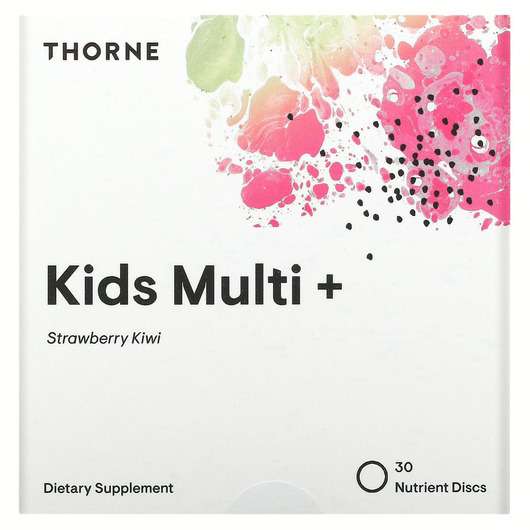 Основне фото товара Thorne, Kids Multi+, Мультивітаміни для дітей, 30 шт