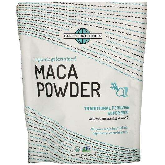 Organic Gelatinized Maca Powder, Мака Перуанська, 454 г