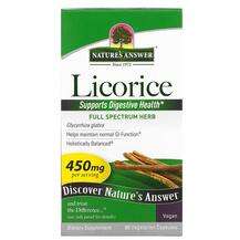 Nature's Answer, Licorice 450 mg 90 Vegetarian, Солодка 450 мг...
