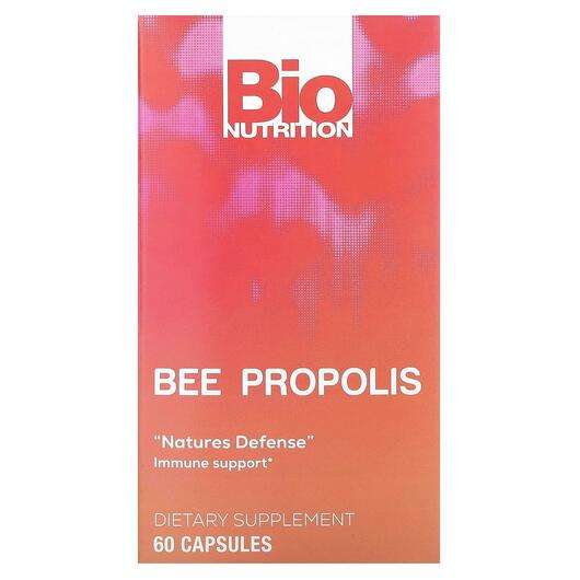 Основне фото товара Bio Nutrition, Bee Propolis, Прополіс, 60 Calpsules