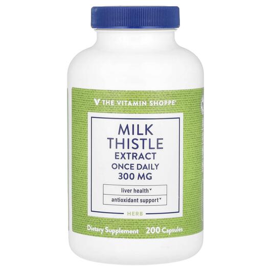 Основное фото товара Расторопша, Milk Thistle Extract 300 mg, 200 капсул