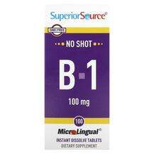 Superior Source, B-1 100 mg, Вітамін B1 Тіамін, 100 таблеток