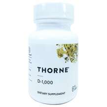 Thorne, Витамин D3 25 мкг, Vitamin D-1000 25 mcg 90, 90 капсул