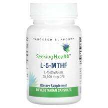 Seeking Health, L-5-MTHF 25500 mcg DFE, L-5-метилтетрагідрофол...