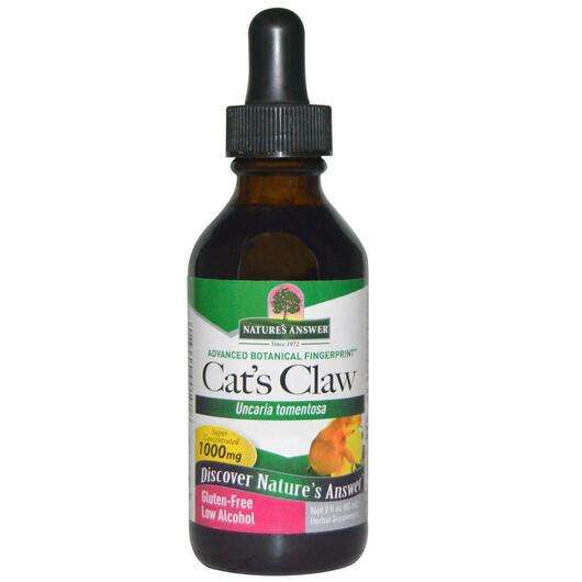 Cat's Claw Low Alcohol 1000 mg, Котячий кіготь 1000 мг, 60 мл
