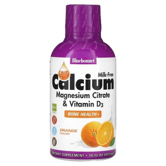 Liquid Calcium Magnesium D3 Orange, Рідкий Кальцій Магній D3, 472 мл