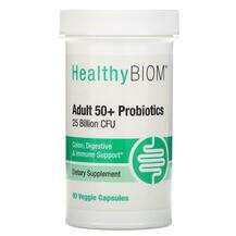 HealthyBiom, Adult 50+ Probiotics 25 Billion CFU, 90 Veggie Ca...