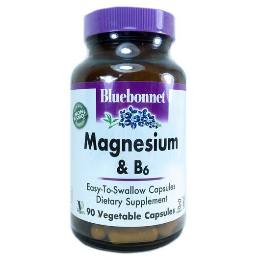 Magnesium & B6, Магній та В6, 90 капсул