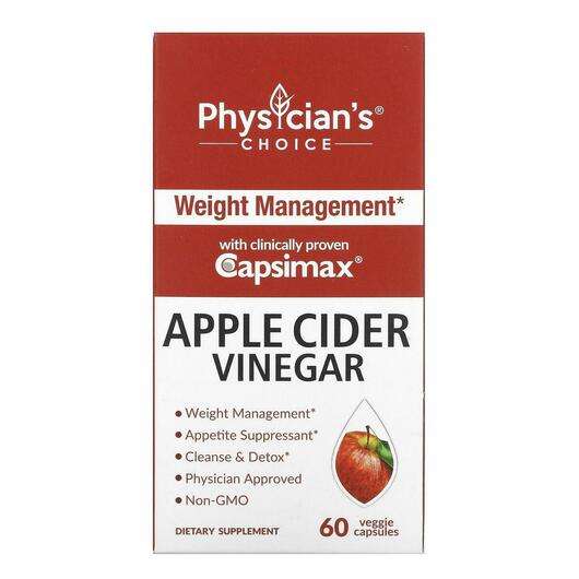Основне фото товара Physician's Choice, Apple Cider Vinegar, Яблучний оцет, 60 капсул
