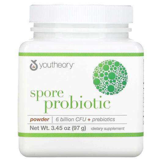 Основне фото товара Youtheory, Spore Probiotic Powder, Пробіотики, 97 г