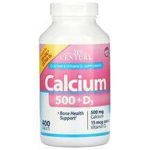 21st Century, Кальций D3, Calcium 500 + D3 15 mcg 600 IU, 400 ...