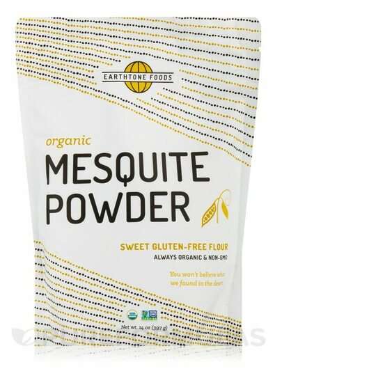 Основне фото товара Earthtone Foods, Mesquite Powder, Суперфуд, 397 г