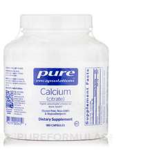 Pure Encapsulations, Кальция Цитрат, Calcium citrate, 180 капсул