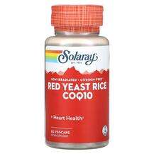 Solaray, Красный дрожжевой рис, Red Yeast Rice CoQ-10, 60 капсул