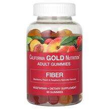 California Gold Nutrition, Fiber Gummies Natural Blackberry Pe...