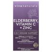 Фото товару Elderberry Vitamin C + Zinc with Ginger +, Корінь Імбиру, 60 капс