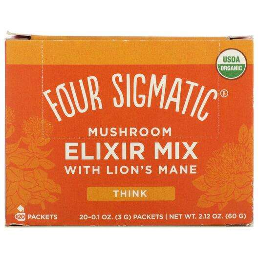 Lion's Mane Mushroom Elixir Mix 20 Packets 0 3 g E, Гриби Левова грива, 3 g Each