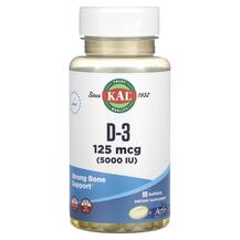 Вітамін D3 D-3 125 mcg 5000 IU KAL 90 капсул