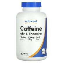 Nutricost, Caffeine With L-Theanine, L-Теанін, 240 капсул