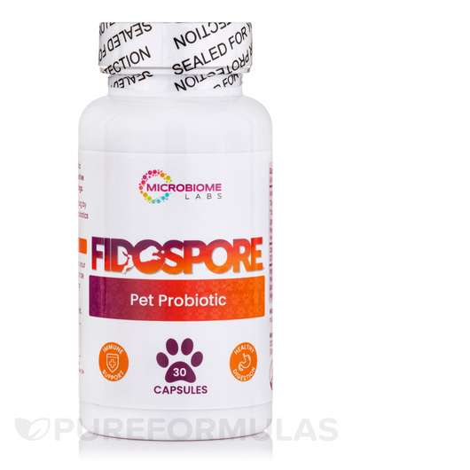 FidoSpore Pet Probiotic, Для домашніх тварин, 30 капсул
