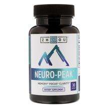 Zhou Nutrition, Цианокобаламин B12, Neuro-Peak, 30 капсул