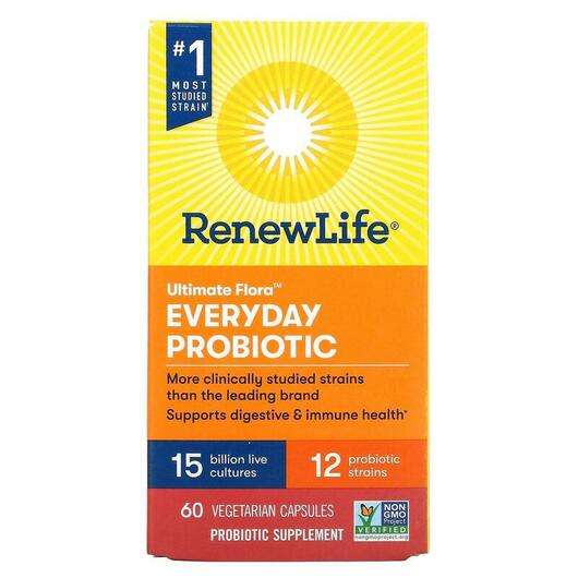 Основное фото товара Renew Life, Пробиотики, Ultimate Flora Everyday Probiotic 15 B...