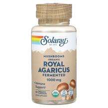 Solaray, Fermented Royal Agaricus Mushrooms 1000 mg, Гриби, 60...