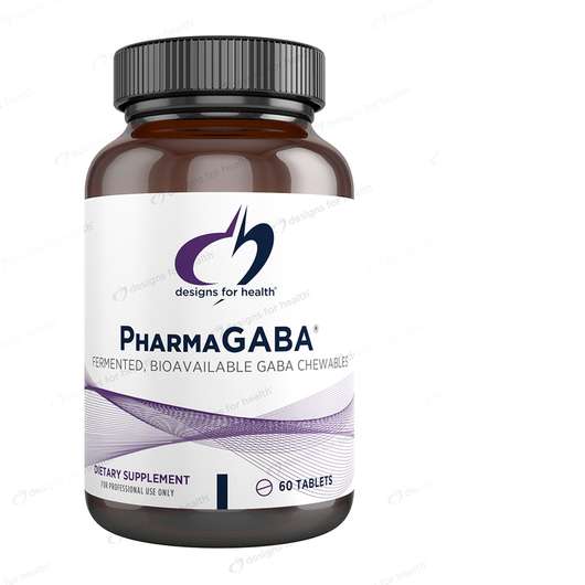 Основне фото товара Designs for Health, PharmaGABA Chewables, ГАМК, 60 таблеток