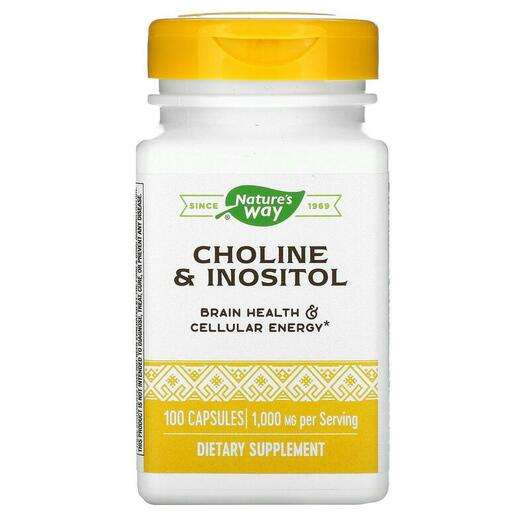 Основне фото товара Nature's Way, Choline & Inositol, Холін і Інозитол 500 мг,...