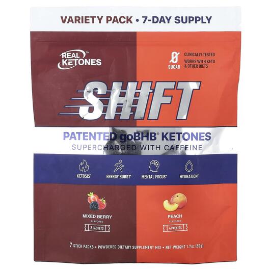 Основное фото товара Shift Supercharged With Caffeine Variety Pack Mixed, Кофеин, 7.3 