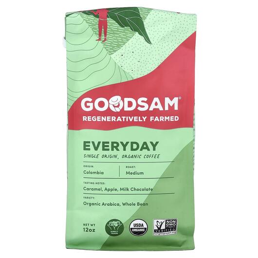 Основне фото товара Single Origin Organic Coffee Everyday Whole Bean Medium, Кофе, 1 