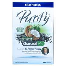 Purify Charcoal+, Активоване кокосове вугілля, 60 капсул
