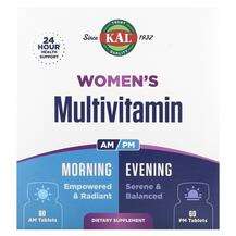 KAL, Women's Multivitamin Morning & Evening 2 Pack, 60 Tab...