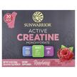 Фото товару Sunwarrior, Active Creatine Monohydrate Raspberry, Креатин, 30 шт