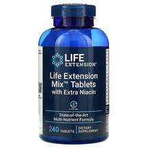 Life Extension, Витамины, Mix with Extra Niacin, 240 таблеток