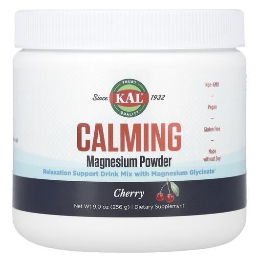 Основне фото товара KAL, Calming Magnesium Powder Cherry, Магній, 256 г