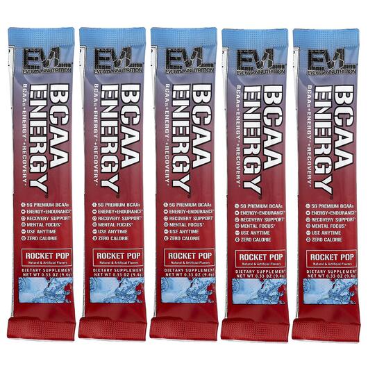 Основне фото товара BCAA Energy Rocket Pop 5 Packets, БЦАА, 9.4 g Each